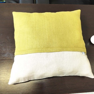 Wholesale Custom Logo Printed 100% Linen Fabric Pillow Case Luxury Linen Zipper Envelope Pillow for Bedroom Living Room Sofa