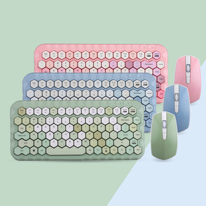 Teclado inalámbrico USB resistente al agua con teclas de función Multimedia