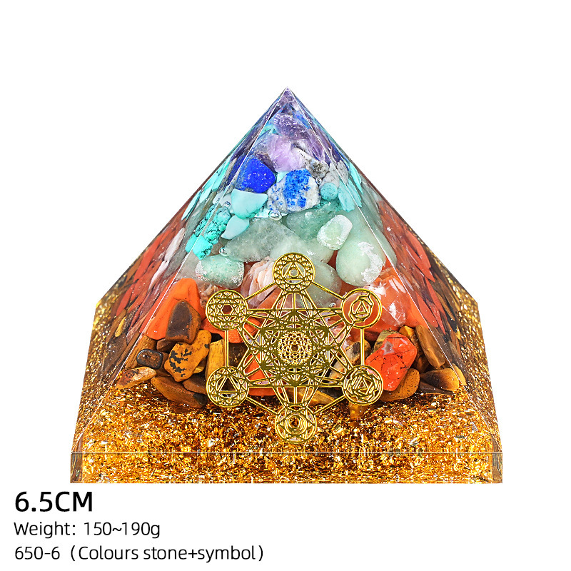 Ag65-6 - Símbolo de piedra colorida