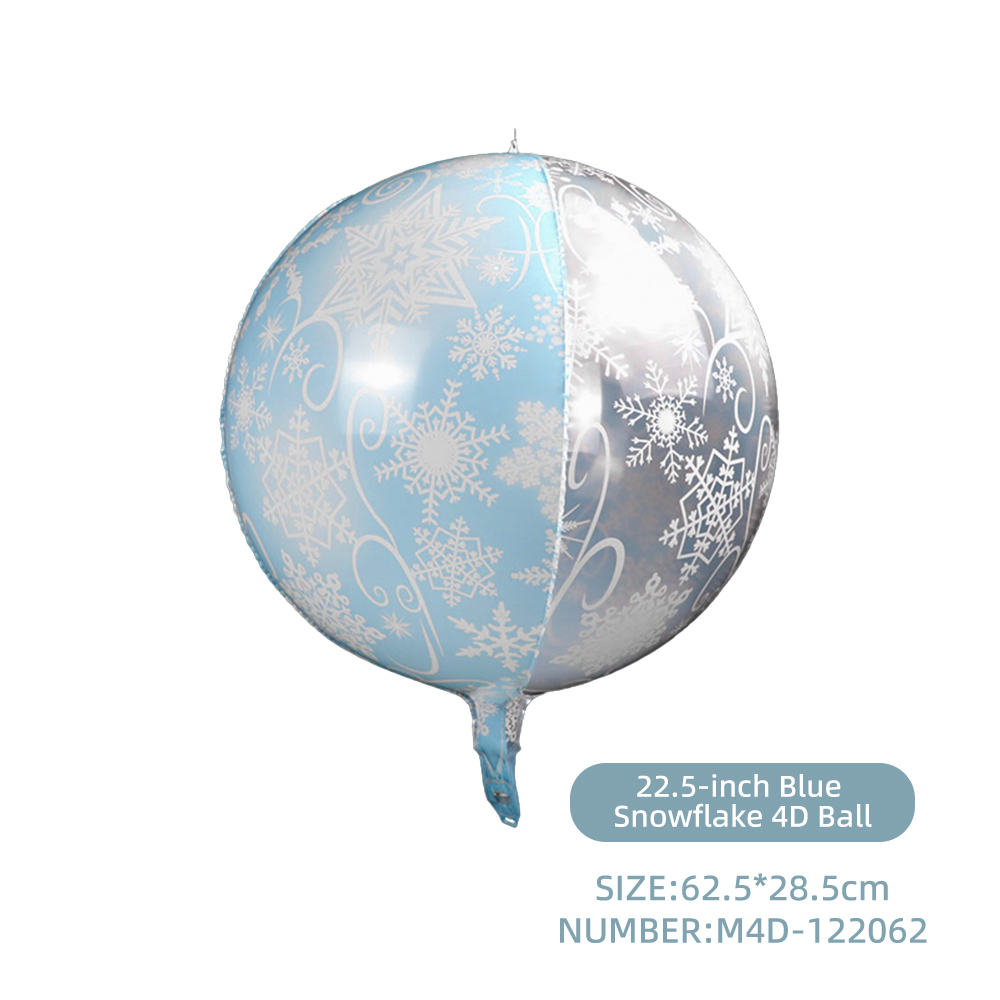 4D Snowflake Blue+ Silver 15