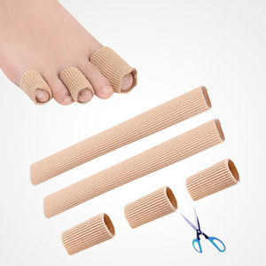 Açık ayak jel silikon parmak koruyucu Calluses ayak ayırıcı kesilebilir kumaş kol - Product Image 2