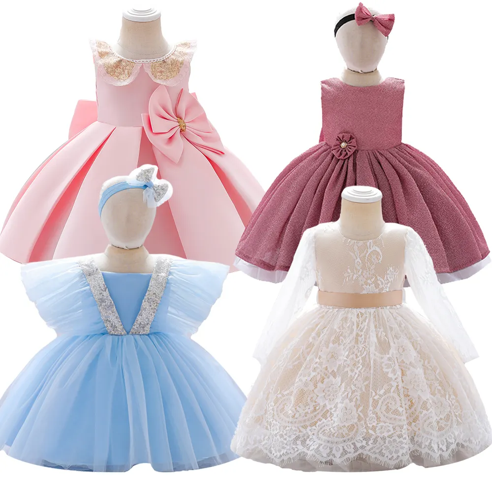 MQATZ Nuevo diseño Vestidos de moda para niñas de 1 a 5 años Vestido de Fiesta infantil para niños