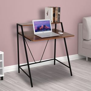 Mesa de ordenador de tamaño pequeño de melamina personalizada marco de metal plegable Escritorio de ordenador - Product Image 3