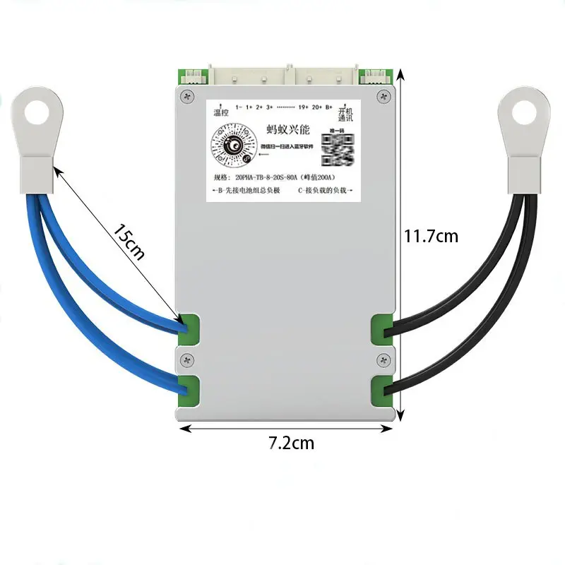 Ant Smart 8s-20s 100A 200A 275A 325A 425A 575A BMS con BT per li ion lifepo4 LTO pastella pack