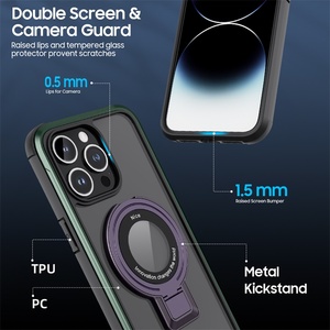 Lüks dokulu ince iPhone için kılıf 15 Pro Max döner halka tutucu Metal çerçeve cep telefonu çanta ile koruyucu kabuk - Product Image 3