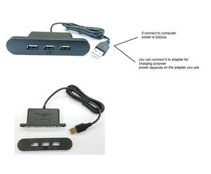 带USB a型插头的1.2M表插座 - Product Image 2