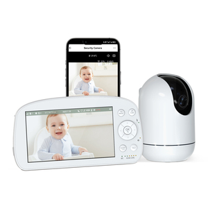 5\&quot; <strong>LCD</strong> Screen <strong>Video</strong> Baby <strong>Monitor</strong> <strong>with</strong> 1080p WiFi Camera Two-Way Audio Feature - Product Image 1