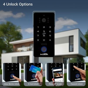 Trudian Villas Sistema DE SEGURIDAD Visión nocturna Reconocimiento facial 2 cables Tuya Video Timbre Intercomunicador Teléfono de video inteligente inalámbrico