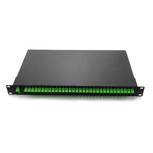 Internet Service <strong>Provider</strong> Black SM 1x32 1U Rack PLC Splitter SC APC with ABS Cassette Module Inside - Product Image 1