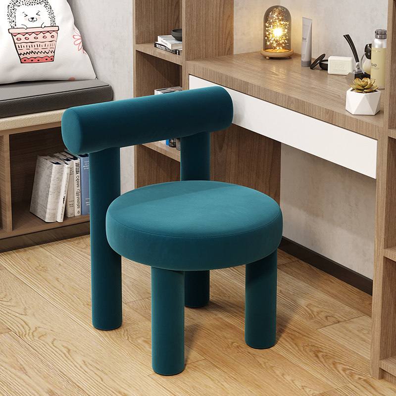 Velours bleu paon