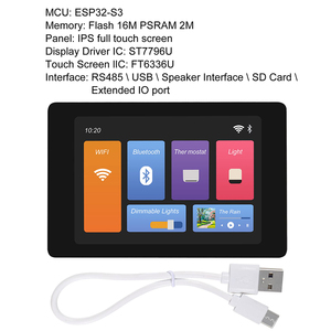 WT32-SC01 Plus TFT LCD Touch Screen Display 480x320 16MB di memoria Flash con scheda di sviluppo ESP32 Display LCD 3.5 pollici - Product Image 2