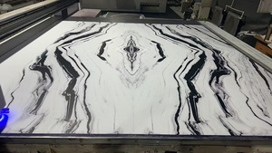 New High Gloss UV Boards Faux Marble Flexible Plastic <strong>Sheets</strong> for Interior Decor with Advanced Materials