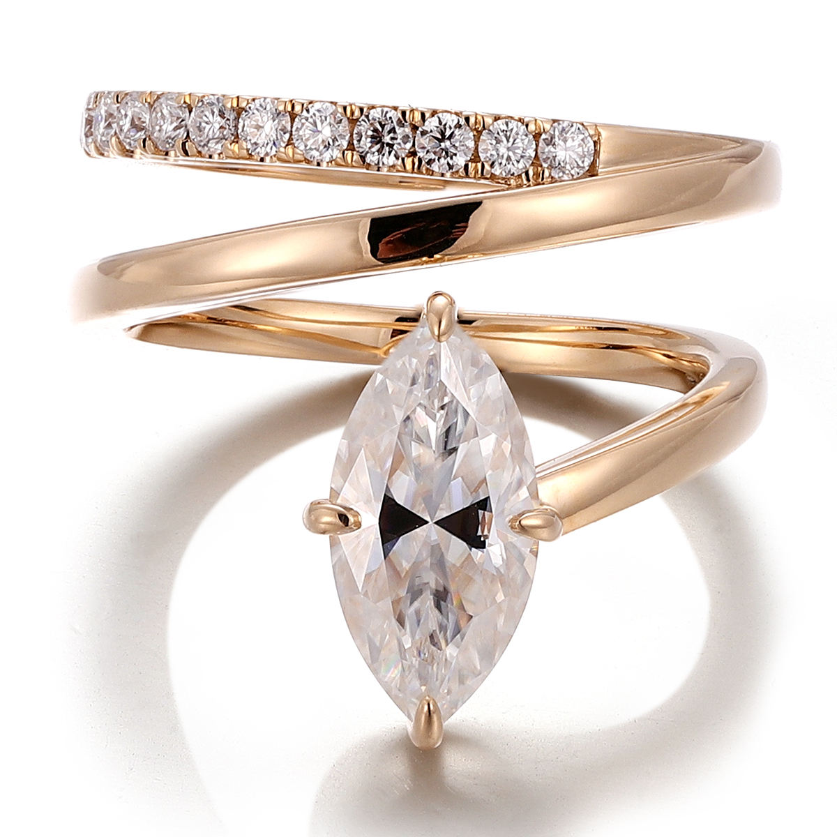 แหวนเพชรแล็บโกลด์ 18K