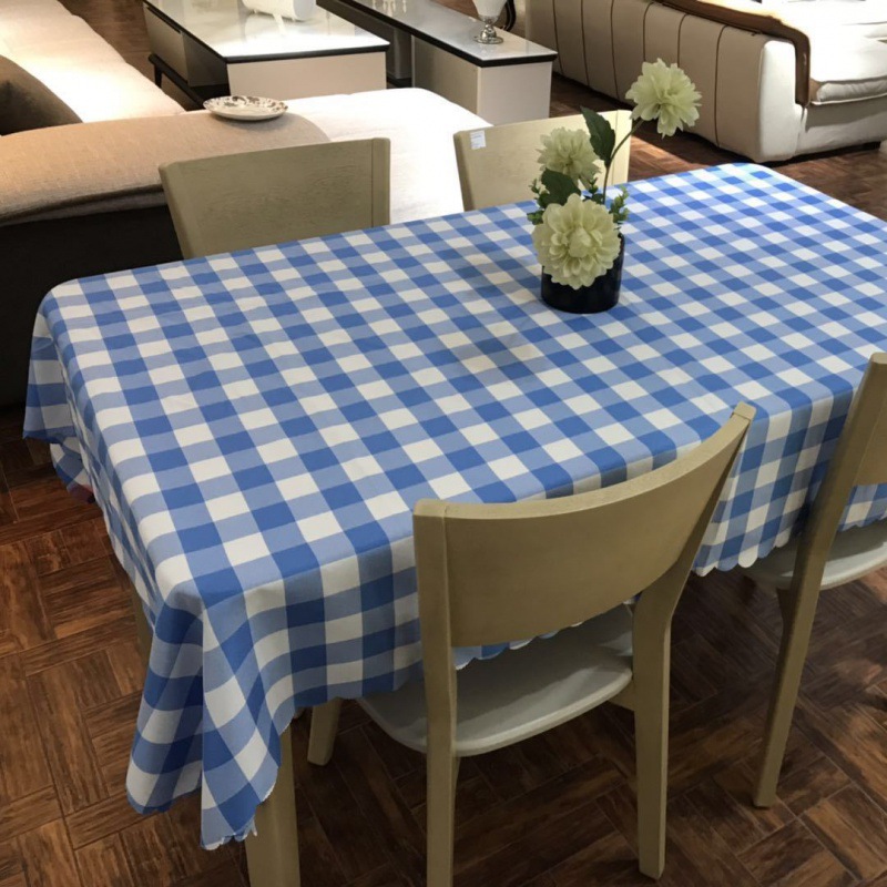 Early bird special offer, blue and white checkered