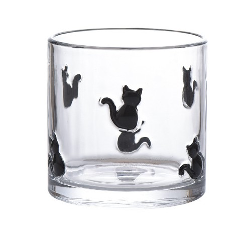 Bicchiere Decorativo per Candele a Forma di Gatto di Halloween