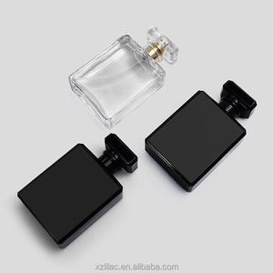 Lüks özel boş kare 20ML 30ML 50ML 100ML parfüm cam koku sprey şişe T şekli kap ve ambalaj kutusu ile - Product Image 5