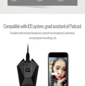 TAKSTAR BM-621USBワイアードデスクトップマイク用ミュートボタンとLEDインジケーター付きビデオ会議用Skype通話 - Product Image 3