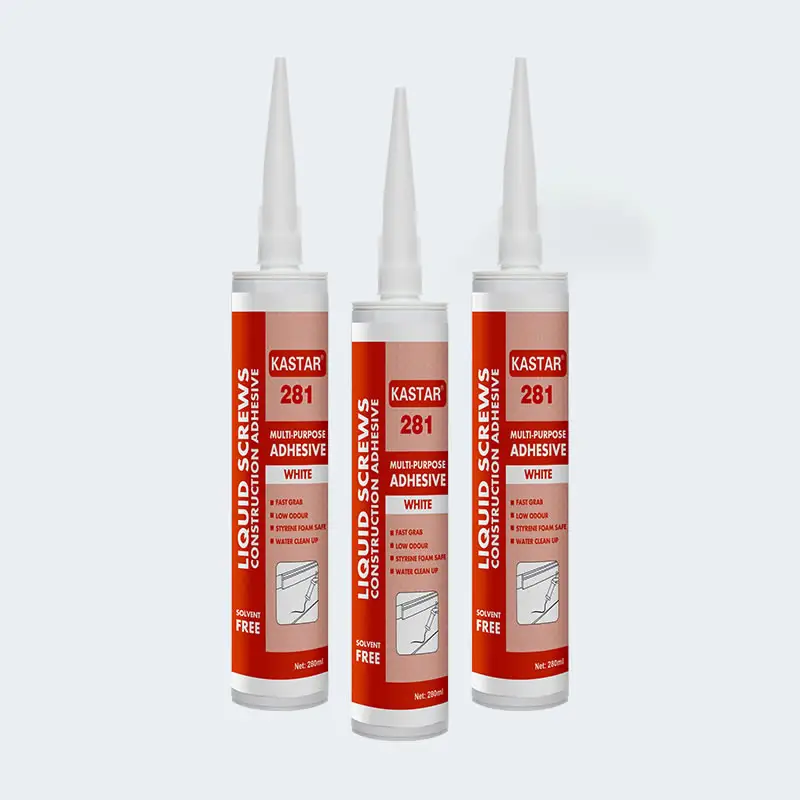 KASTAR 281 Adhésif de construction acrylique Liquid Nail Solvent-free Firestop Sealant