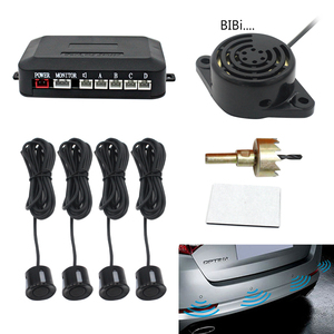 Radar de marcha atrás para coche con cámara de visión trasera, conexión a la navegación del coche, 4 sondas ultrasónicas, Sensor de marcha atrás, Sensor de aparcamiento Led de 12V - Product Image 4