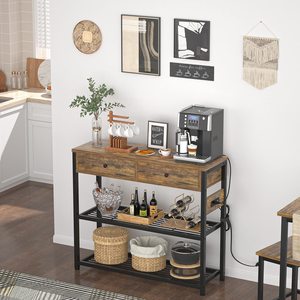 Pasillo Mostrador de cocina Sofá pequeño Mesa Estantes de almacenamiento Mesa de consola Mesa de entrada con salidas - Product Image 6