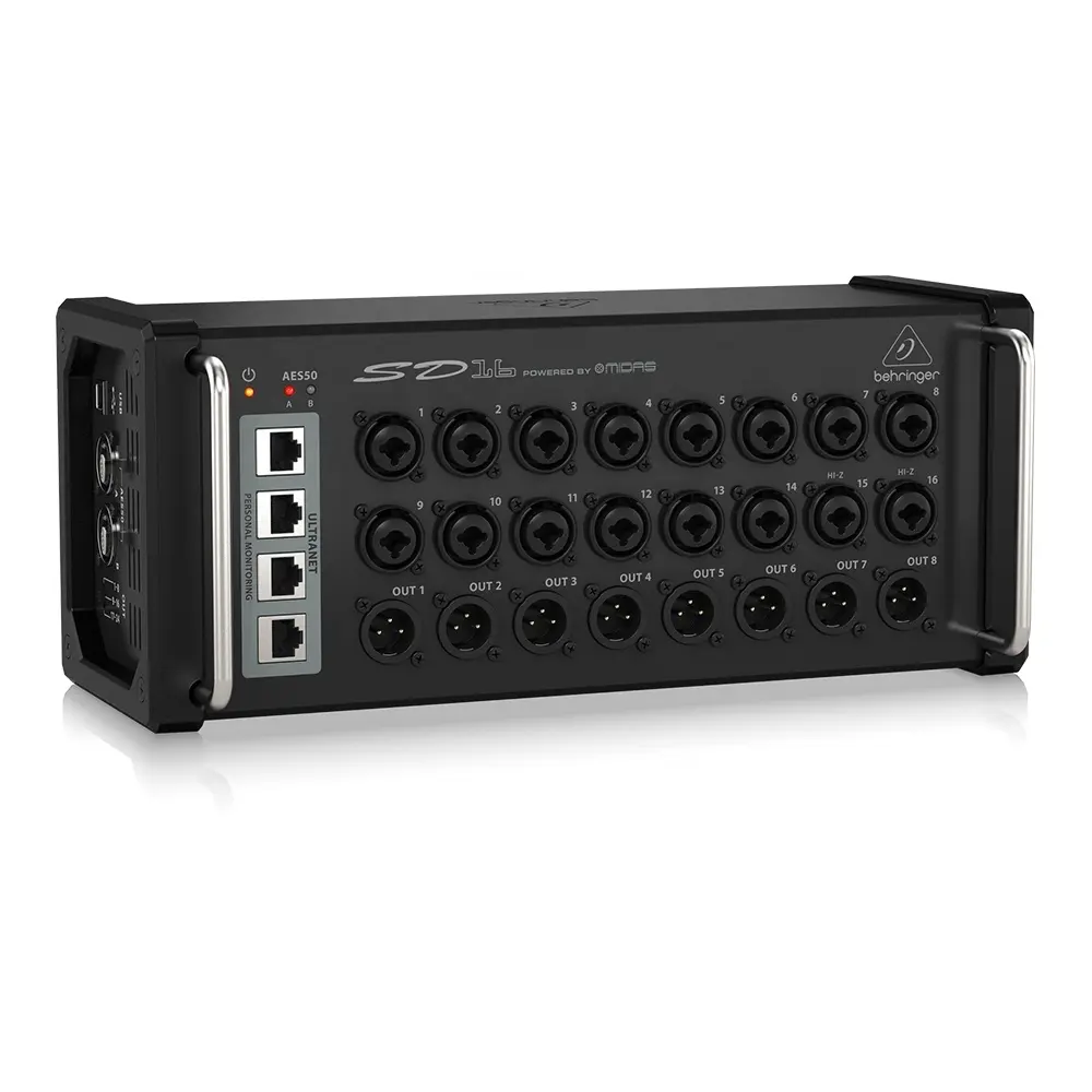 Behringer SD16 kotak panggung 16 "-Channel dengan 16 Midas Mic preamp Pa System peralatan Suara Studio