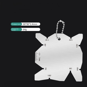 Biểu Tượng Tùy Chỉnh Thương Hiệu Thép Không Gỉ Không Thường Xuyên Hàn Đường May Điện Tử Đo Hàn Kiểm Tra Cai Trị Fillet Công Cụ Đo - Product Image 5