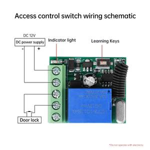 12V 10A relè modulo interruttore di controllo 433Mhz ricevitore universale telecomando per cancello LED porta Garage di controllo elettrodomestici - Product Image 5