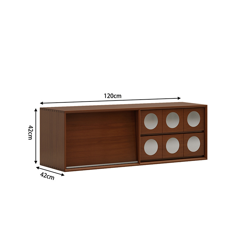 Mueble para TV, estilo B, fabricado en madera de boj.