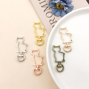 Flower Design Swivel Snap Lobster Claw Clasp Metal <strong>Key</strong> Chains Parts <strong>Fancy</strong> Spring in Bulk Keychain Accessories Unisex