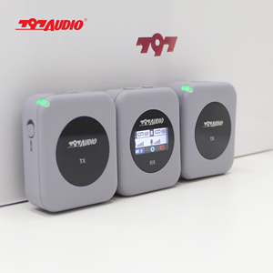 797 Estudio de grabación de audio Video Micrófono inalámbrico dual Tipo C Adaptador IOS Salida digital USB de plástico 100m para Iphone Android - Product Image 4
