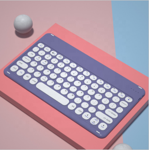 Teclado inalámbrico ultradelgado de colores, teclado recargable BT para iPad, teléfono inteligente, PC, MacBook, Android, iOS, dispositivo Windows - Product Image 2