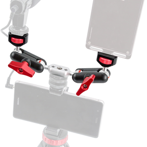 อะแดปเตอร์ Magic Arm Mount แรงเสียดทานแบบประกบ,หัวบอลคู่อเนกประสงค์สำหรับกล้องจอภาพ LCD ไฟ LED - Product Image 2