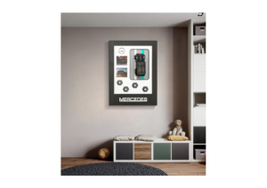 Sáng tạo diy khối xây dựng xe mô hình khung độ nét cao hiển thị 3D Racing tường trang trí - Product Image 6