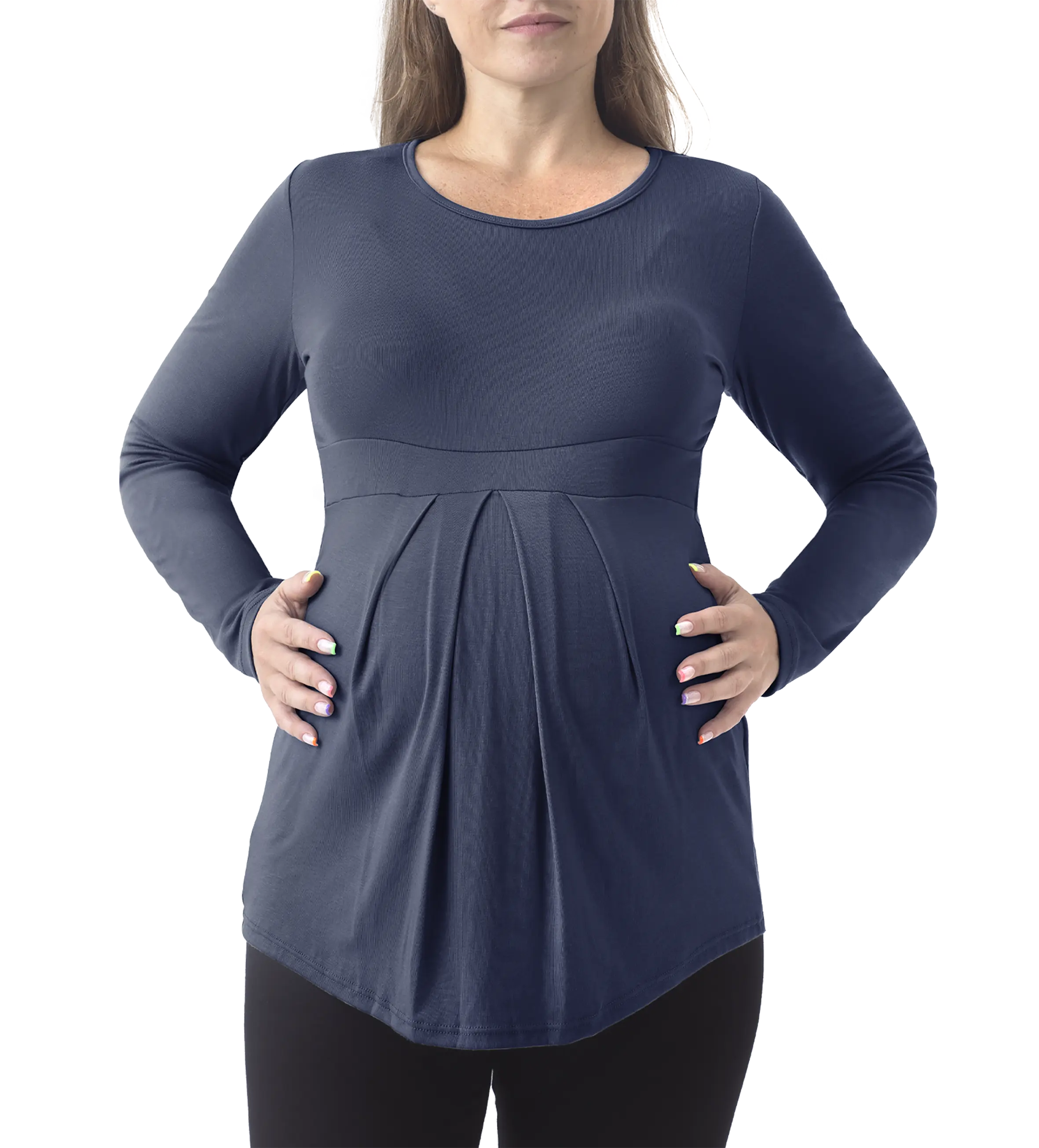 مخصص أحدث سعر ترويحي أكمام طويلة قمصان الأمومة المتضخم ملابس التمريض ملابس النساء الحوامل تي شيرت
