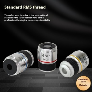 Datyson LED显微镜，带185物镜4X-10X-40X铝合金材料和RMS螺纹组合型号2X0049ABC - Product Image 5
