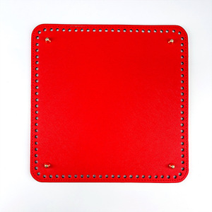 DIYバッグアクセサリー25cm/27cmスクエアクロスパターンPUボトムヒュナ織りバッグ