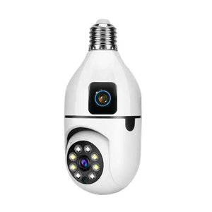 Çift Lens Indoor kapalı ampul kamera 4MP kablosuz IP kameralar ev güvenlik gece görüş hareket algılama 2 yönlü ses - Product Image 2