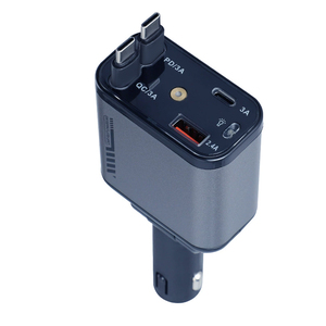 Nova geração 4-em-1 <span class=keywords><strong>multi</strong></span> função carga de carro com carregador rápido para telefones celulares super rápido 55w carregador de carro