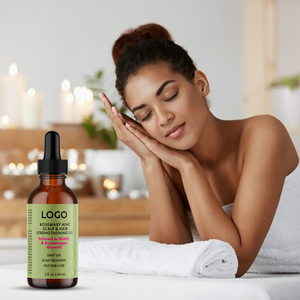 تسمية خاصة أفضل تعزيز العضوية مغذية تألق تجانس النعناع روزماري زيت إنبات الشعر - Product Image 5