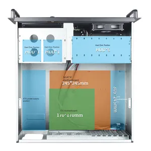 4U Industrial Control <strong>Computer</strong> Case 450 Rack-Mounted 19-Inch ATX Motherboard Industrial <strong>Computer</strong> for Factory Automation - Product Image 3