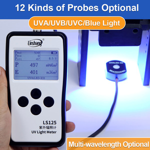 Medidor de luz UV Premium LS125 UVA UVB UVC Radiómetro Dispositivo de medición de intensidad de sonda múltiple - Product Image 4