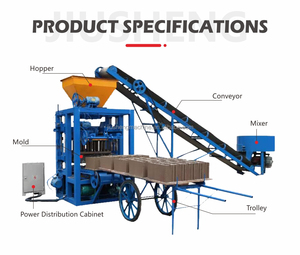 Полуавтоматическая машина для производства бетонных блоков QTJ 4-26 - Product Image 5