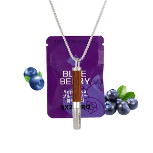 Inhaler Minyak Esensial Aromaterapi Nasal, Inhaler Berhenti Merokok Bentuk Perhiasan, Liontin <span class=keywords><strong>Diffuser</strong></span> Kayu untuk Minyak Esensial - Product Image 6