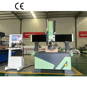Enrutador Cnc Atc de 4 ejes 1414, modelo de máquina de carpintería con cabezal oscilante, se puede girar 180 grados a izquierda y derecha