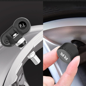 Sistema de Monitor de alarma de presión de neumáticos de coche TPMS solar inteligente Alerta de temperatura del sensor de neumático externo de 4 ruedas - Product Image 3