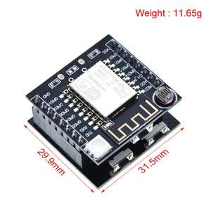 ESP8266 modulo WIFI seriale ESP-12F Mini scheda di sviluppo Nodemcu CH340 modulo Micro USB Witty Cloud - Product Image 2