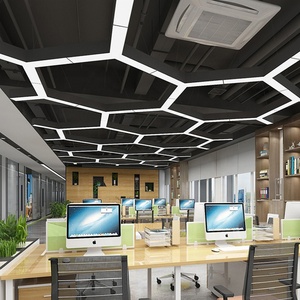 โคมไฟแขวน LED ทรงสามเหลี่ยมแบบเส้นตรงไฟ LED แบบปรับได้ทันสมัยโคมไฟระย้าสำนักงานโดยตรงและโดยอ้อม - Product Image 4