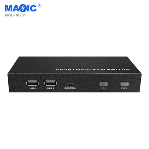 4ウェイスイッチングHDMIUSBKVMスイッチスプリッター自動4K @ 30Hz 2 In 1 Out KVMシームレスHdmiスイッチ (HDMIおよびUSB用) - Product Image 2