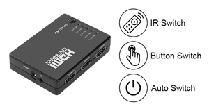 Conmutador HDMI 4K con interruptor automático remoto IR para sala de juegos XBOX 5X1 Audio AV Matrix Switcher - Product Image 5