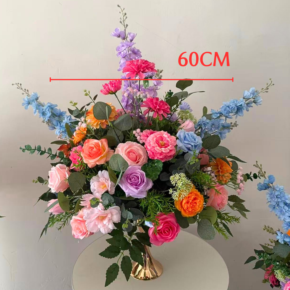 Sfera di Fiori Rosa e Blu 60cm